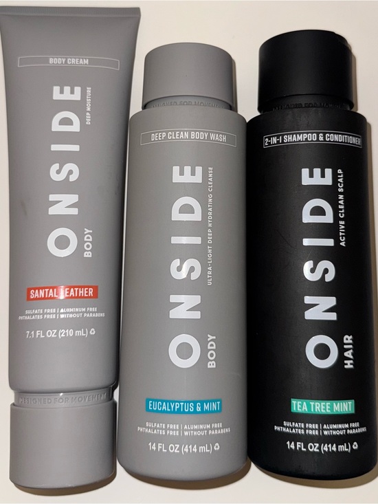 Onside Other - Onside Body & Hair Care Bundle - Gray Santal Leather, Eucalyptus & Tea Tree Mint